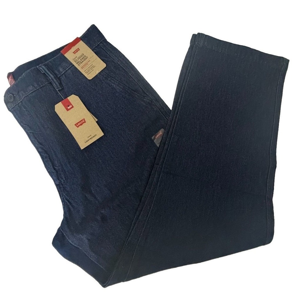 Levi's Men's XX Chino Relaxed Straight Lightweight Denim Blue Pant Size 36x30 NW